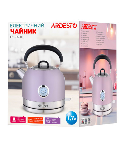 Електрочайник Ardesto EKL-F500L Електрочайник Ardesto EKL-F500L